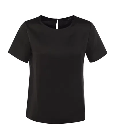 Weekend Max Mara Short-sleeved T-shirt In Black