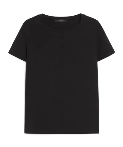 Weekend Max Mara Short-sleeved T-shirt In Black