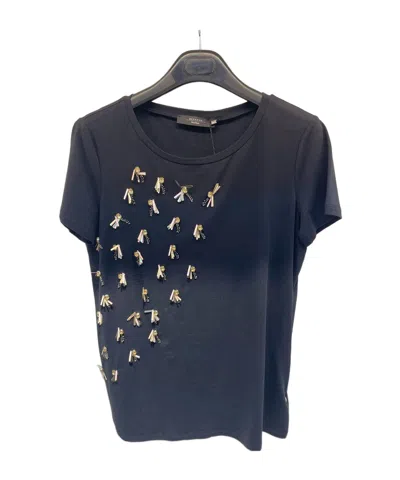 Weekend Max Mara Short-sleeved T-shirt In Black