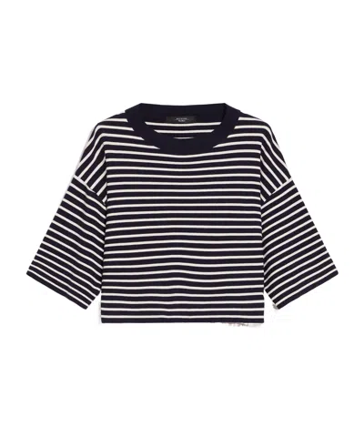 Weekend Max Mara Short-sleeved T-shirt In Black