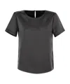 Weekend Max Mara Short-sleeved T-shirt In Black