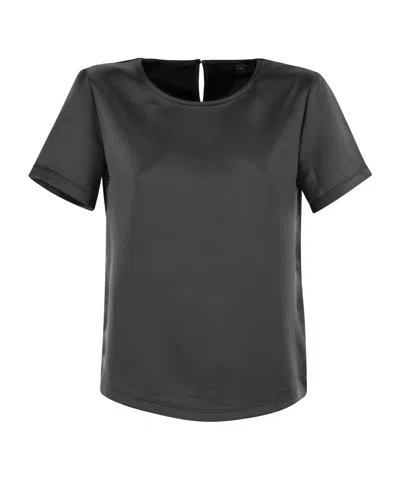 Weekend Max Mara Short-sleeved T-shirt In Black