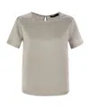 Weekend Max Mara Amburgo Crewneck T-shirt In Nude