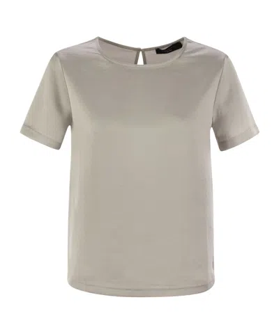 Weekend Max Mara Short-sleeved T-shirt In Nude