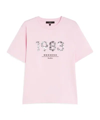 Weekend Max Mara Short-sleeved T-shirt In Pink