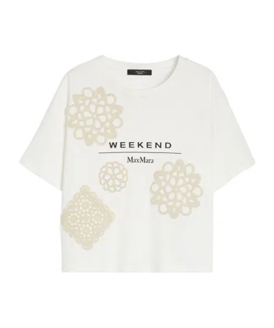 Weekend Max Mara Short-sleeved T-shirt In White