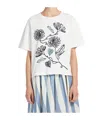 Weekend Max Mara Lecco T-shirt In White Cotton In White