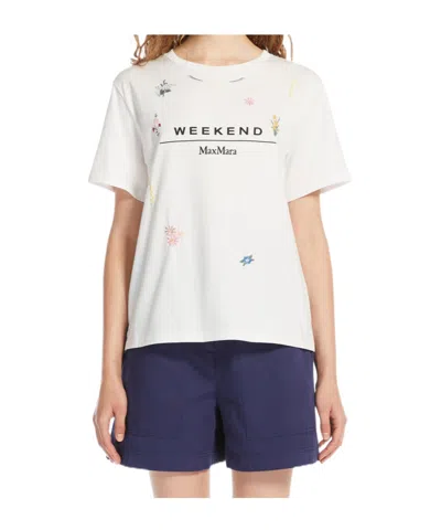 Weekend Max Mara Short-sleeved T-shirt In White