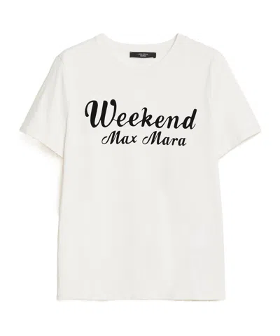 Weekend Max Mara Short-sleeved T-shirt In White