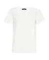 Weekend Max Mara Item O-neck Short-sleeved T-shirt In White