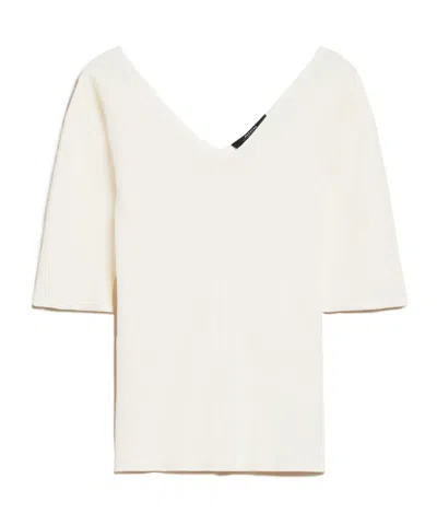 WEEKEND MAX MARA WEEKEND MAX MARA V-NECK HALF-SLEEVED JUMPER