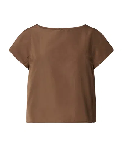 Weekend Max Mara Short-sleeved Tops In Brown
