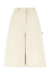 Weekend Max Mara Cotton Bermuda Shorts With Pockets And Loops
