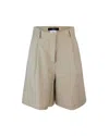 Weekend Max Mara Bermuda Hecuba Ivory In Beige