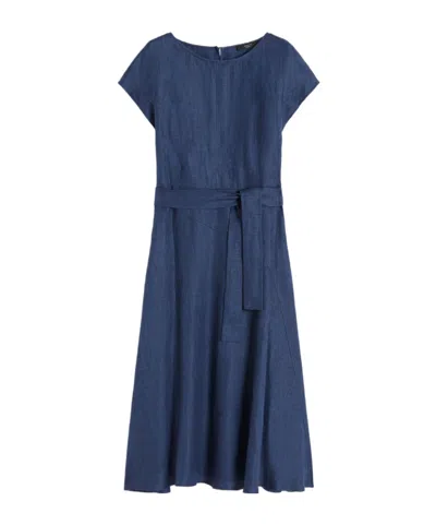 Weekend Max Mara Short-sleeved Dress In Blue