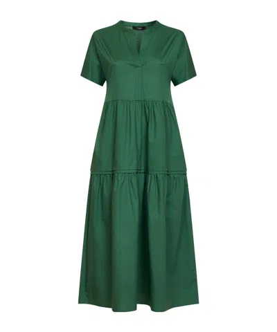 Weekend Max Mara Short-sleeved Dress In Green
