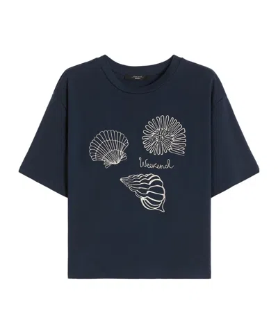 Weekend Max Mara Short-sleeved T-shirt In Blue