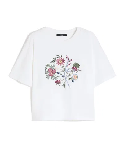 Weekend Max Mara Short-sleeved T-shirt In White