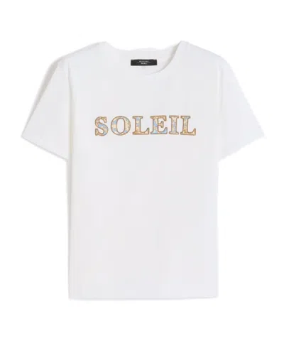 Weekend Max Mara Short-sleeved T-shirt In White
