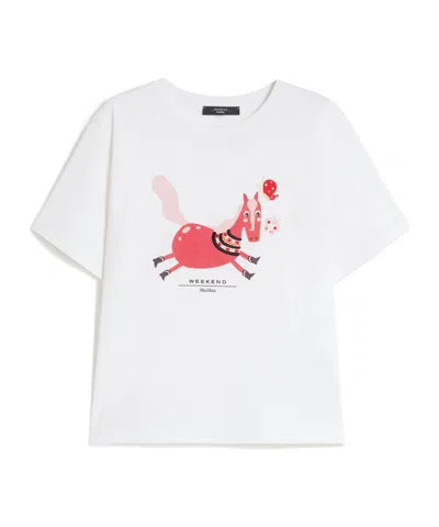 Weekend Max Mara Short-sleeved T-shirt In White
