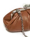 Weekend Max Mara Small Sheepskin Pasticcino Bag In Brown