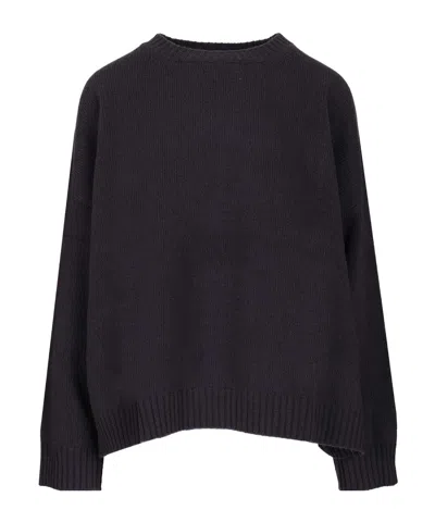 Weekend Max Mara Long-sleeved Sweater In Black