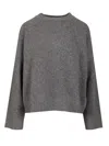 Weekend Max Mara Sibari Crewneck Jumper In Gray