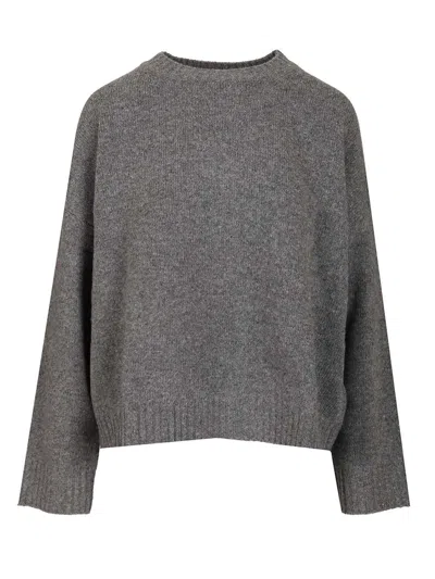 Weekend Max Mara Sibari Crewneck Jumper In Gray