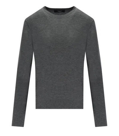 Weekend Max Mara Sicilia Grey Crewneck Sweater In Gray