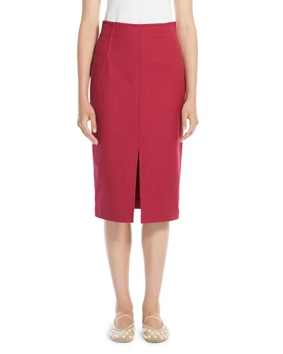 Weekend Max Mara Signature Orbita Skirt In Cherry
