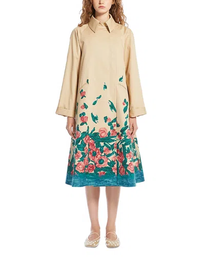 Weekend Max Mara Signature Pesco Raincoat In Beige