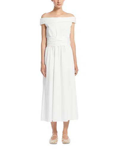 WEEKEND MAX MARA SIGNATURE PROSIT OFF THE SHOULDER DRESS