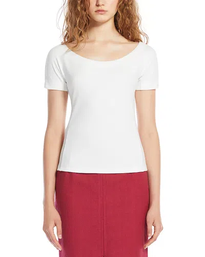 Weekend Max Mara Signature Virtus Top In Ivory