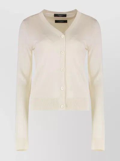 Weekend Max Mara Silk And Linen Cardigan With V-neckline