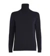 Weekend Max Mara Kiku Silk Blend Turtleneck Sweater In Blue