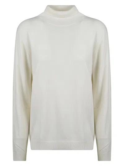 Weekend Max Mara Silk Blend Sweaters In White