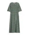 Weekend Max Mara Silk Crepe De Chine Dress In Green