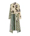 Weekend Max Mara Omens Beige Passo Printed Silk Midi Dress In Neutral