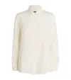 Weekend Max Mara Silk Crepe Shirt In White