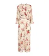 Weekend Max Mara Printed Crepe Ragusa Jumpsuit In White