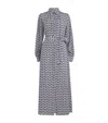 Weekend Max Mara Printed Silk Maxi Shirt Dress