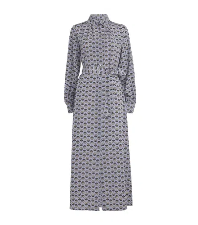 WEEKEND MAX MARA SILK FLORAL MAXI DRESS