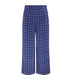 Weekend Max Mara Silk Floral Wide-leg Trousers