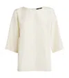 Weekend Max Mara Silk-front Top In White