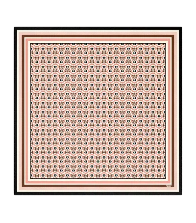 Weekend Max Mara Silk Geometric Print Scarf In Ivory