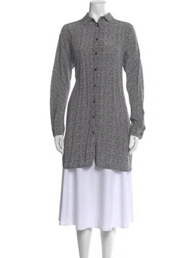 Pre-owned Weekend Max Mara Silk Mini Dress In Gray