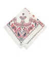 Weekend Max Mara Silk Paisley Print Square Scarf In Sand