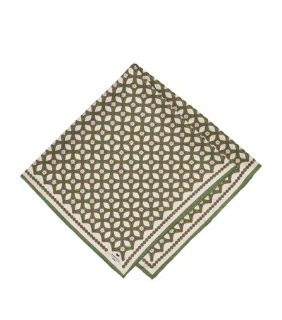 Weekend Max Mara Silk Printed Scarf In Brown