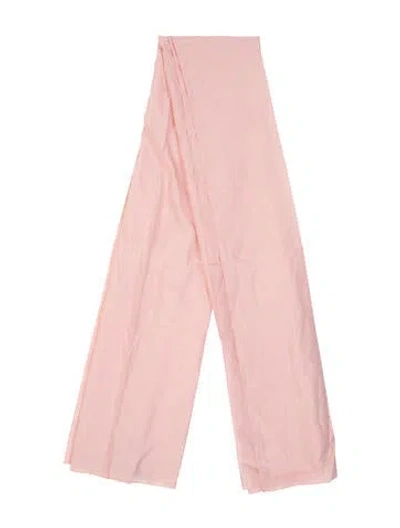 Pre-owned Weekend Max Mara Silk Printed Scarf W/ Tags In Pink