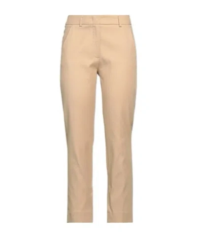 Weekend Max Mara Simple And Form-fitting Pants In Brown